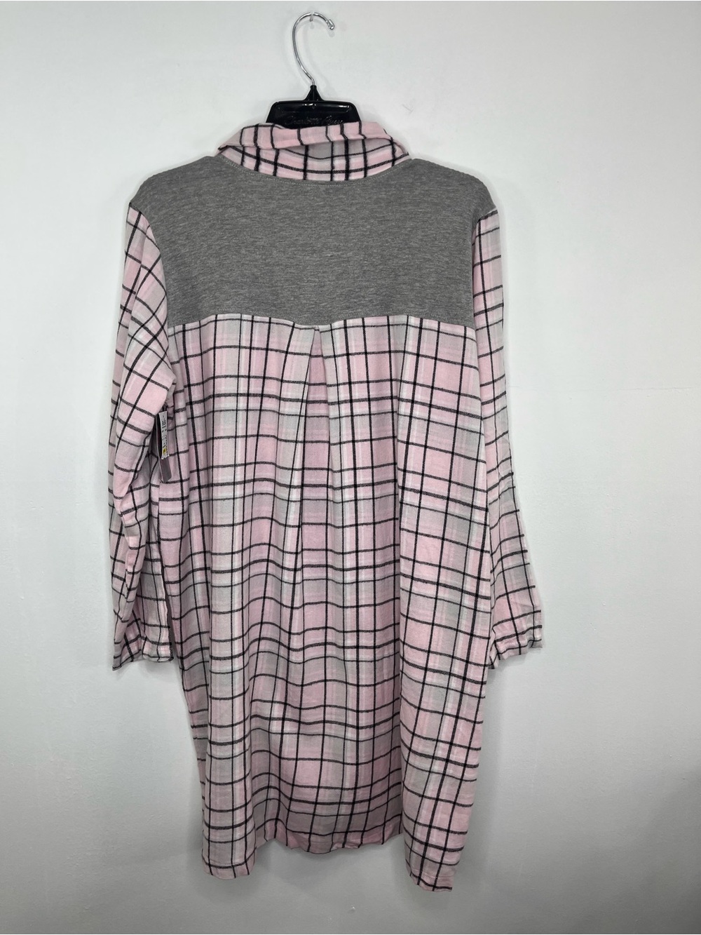 💗✨ NWT Ava Rose Plaid Button Front Tunic Top | Size Large ✨💗 - Picture 3 of 7